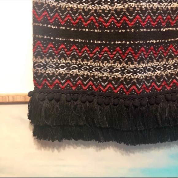 Anthropologie Pom Pom Fringe Cap Sleeve Dress - Picture 5 of 8